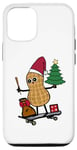 Coque pour iPhone 12/12 Pro Père Noël Père Noël Père Noël cacahuètes skateboard noisette enfant