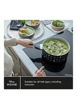 Disney Prestige X Disney Monochrome Ceramic Non Stick Toxin Free Saucepan Set With Toughened Stacking Glass Lids, 3 Piece