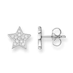 Thomas Sabo Women Stud Earrings Star Zirconia 925 Sterling Silver H1868-051-14