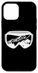 Coque pour iPhone 12 mini Lunettes de snowboard Snowboard Fan