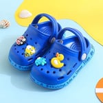 Barn Clogs Pojkar Flickor Söta Cartoon Toddler Sandaler Barn Tofflor ----- Royal Blue （Storlek 22-23）