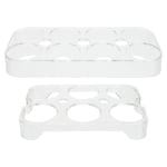 2 Pcs Plastic Egg Containers Freezer Stackable Egg Holder Countertop Eggs Box