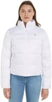 Calvin Klein Jeans Short Fitted Jacket J20J222583 Vestes rembourrées, Blanc (Bright White), XL Femme