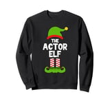 Funny The Actor Elf Christmas Family Party Pajama Acting Sweatshirt