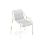 EMU - Heaven Chair, Matt White, Cushion: White - Vit - Balkong- och caféstolar
