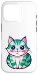 Coque pour iPhone 16 Pro Joli chat japonais, t-shirt japonais, chat manga