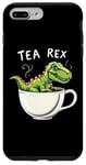 Coque pour iPhone 7 Plus/8 Plus Jeu de mots dinosaure Tea Rex T-Rex Tea Lover