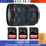 Canon RF 24-105 mm f/4L IS USM + 3 SanDisk 64GB Extreme PRO UHS-II 300 MB/s + Guide PDF '20 TECHNIQUES POUR RÉUSSIR VOS PHOTOS