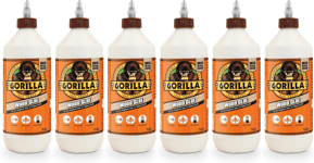 6x Gorilla Wood Glue Indoor Outdoor Water Resistant Strong Bond Adhesive 1L