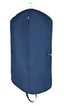 WENKO Housse vêtements Business Premium avec sac à chaussures - Housse vêtements, protection fiable, rangement pour les costumes, les robes et les chaussures, avec poignée de transport, Polyester, 62 x 112 cm, Bleu foncé