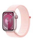 Apple Watch Series 9 (Gps + Cellular), 41Mm Pink Aluminium Case With Light Pink Sport Loop