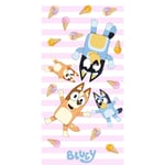 Bluey Family and Ice Cream Beach Towel 70x140cm Cotton Original BY-8562T