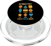 Geometry Keeps You In Shape Funny School Jokes For Kids PopSockets PopGrip for MagSafe