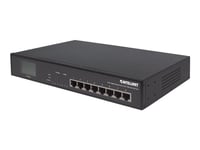 Intellinet 8-Port Gigabit Ethernet Switch with 4 Ultra PoE Ports and LCD Screen, 8 x 10/100/1000 ports, 4 x IEEE 802.3bt Power over Ethernet (Ultra PoE) Ports, LCD Display, 140 W, Desktop, 19"...