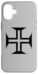 Coque pour iPhone 16 Plus ORDRE CROIX PORTUGAIS DE CHRIST CROSS PORTUGAL