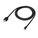 10Metre High Speed Cable Hdmi Versmicro Compatible Full Ultra 4 K Resolution Hd Prend En Charge 3D Ethernet Ideal Pour Go Pro Tablettes Smartphones Cameras Etc