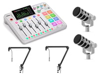 Røde Rodecaster Pro II podcast kit 2 White