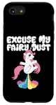 Coque pour iPhone SE (2020) / 7 / 8 Excuse My Fairy Dust Funny Unicorn Rainbow Peter