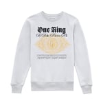 Lord Of The Rings One Ring Sweatshirt - White - XXL