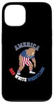 Coque pour iPhone 13 America Red White Wrestling Pride - Lutteur de l'ours