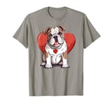 Bulldog Owner Mom Dad Gift Bulldog Dog Lover Valentines Day T-Shirt