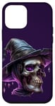 Coque pour iPhone 12 mini Purple Witch Skull Graphic For Women And Halloween Lover