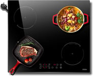 Hobsir hob Plug in Induction Hob 4 Zones Electric Hob 60cm Bulit-in cooktop, Amp