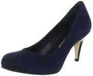 Buffalo London 9681-525 KID SUEDE 124534, Escarpins femme - Bleu-TR-F4-123, 39 EU