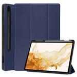 Fodral Tri-Fold Galaxy Tab S7 Plus/S8 Plus 12.4 Med S Pen-hållar