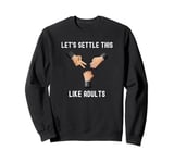 Funny Rock Paper Scissors Cute Old-School Decision Games Sweatshirt