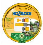 Hozelock Starter Hose Set - 15m. Garden Fitting Tap Connector Hose Connectors