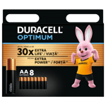 DURACELL batterier Optimum AA 8 st