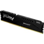 Kingston Fury Beast 32GB (1x32GB) DDR5 6000MHz C36 Memory Kit - Black KF560C36BBE-32