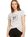 TOM TAILOR Denim Women's Jersey T-shirt made from organic cotton 1016431, 10348 - Gardenia White, XS