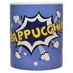 Parodi&Parodi 325 Tasse en céramique alimentaire idée cadeau Art.325, 300 ml Bleu, Cappuccino Passe au lave-vaisselle, Tasse pour petit déjeuner diam. 8 cm, hauteur 9,5 cm.