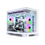 AWD-IT X= ARC White Ryzen 5 7600 6 Core NVIDIA RTX 4060 8GB Desktop PC for Gaming