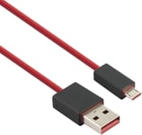 Câble d'alimentation USB de rechange pour casque sans fil Dr Dre Studio Solo 3 2.0 et haut-parleurs pilule 1 m (rouge)