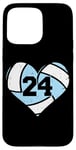 iPhone 15 Pro Max Volleyball Number 24 Jersey Funny Volleyball Heart Game Day Case