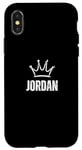 iPhone X/XS King Jordan Crown - Custom First Name Birthday #1 Winner Case