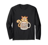 Funny Orange Cat Coffee Mug Cat Lover Long Sleeve T-Shirt