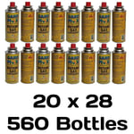 20x 28 CAN BOX CAMPING Butane Gas CANISTERS Portable Stove Cooker Grill & Heater