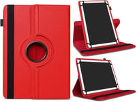 Housse Tablette Universelle De 7 À 8 Pouses, Étui De Protection Tablette Tactile 7""/8"" Pour Ipad Huawei Lenovo Samsung Acer Dell Hp Teclast P85 Qunyico Y7 Blackview Haehne Alcatel, Rouge