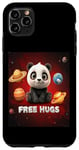 iPhone 11 Pro Max FREE HUGS - PANDA IN SPACE / COSMIC bear for boys girls Case