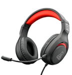 The G-Lab Korp Yttrium - Casque Gamer pour Pc, Ps4 Ps5, Xbox, Switch, Casque Gaming avec Micro Pliable, Casque Gamer Audio Stéréo, Casque De Gamer Fortes Basses - Micro 3.5mm Jack-2023 (Rouge)