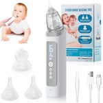 Mouche Bébé Électrique 6 Niveaux d'Aspiration Aspirateur Nasal Bebe Electrique avec Lumières Apaisantes, Musique Apaisante Portabilité pour Nouveau-Nés, Tout-Petits et Nourrissons