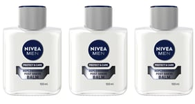 Nivea Men Protect & Care Replenishing Post Shave Balm Aftershave 100ml Pack Of 3