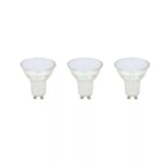 Lot 3 ampoules LED spot réflecteur GU10 345lm 4.8W = 50W Ø5cm Diall blanc chaud