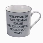 Welcome to Grandma's House Funny Novelty Coffee Mug 10oz Fine China Cup Gift Box