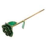 24k Gold Dipped Rose Forever Preserved Rose Green Fine Crafted Elegant For