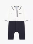 HUGO BOSS Baby Cotton All-in-One, Navy